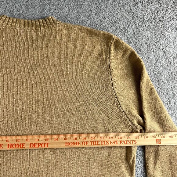 NEW Vintage Eddie Bauer Sweater Mens Extra Large‎ Beige Lambs Wool Smart Fabric - Picture 13 of 15